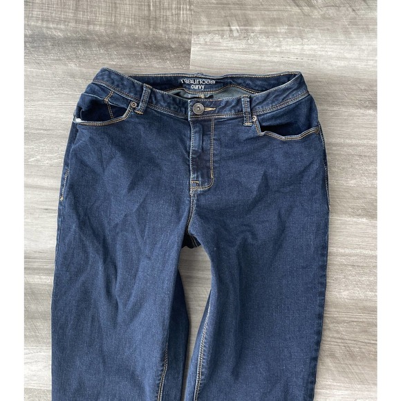 Maurices Curvy Skinny Slim Jeans 8 Dark Wash A7 - Picture 2 of 5